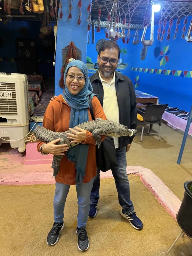 Mr & Mrs Alom at Hurghada Desert Safari