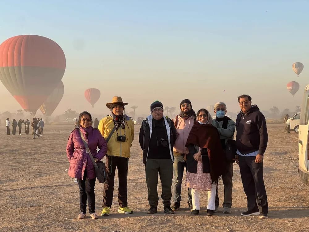 Mrs. Nupur Family & Friends at Hot Air Balloon (Luxor)
